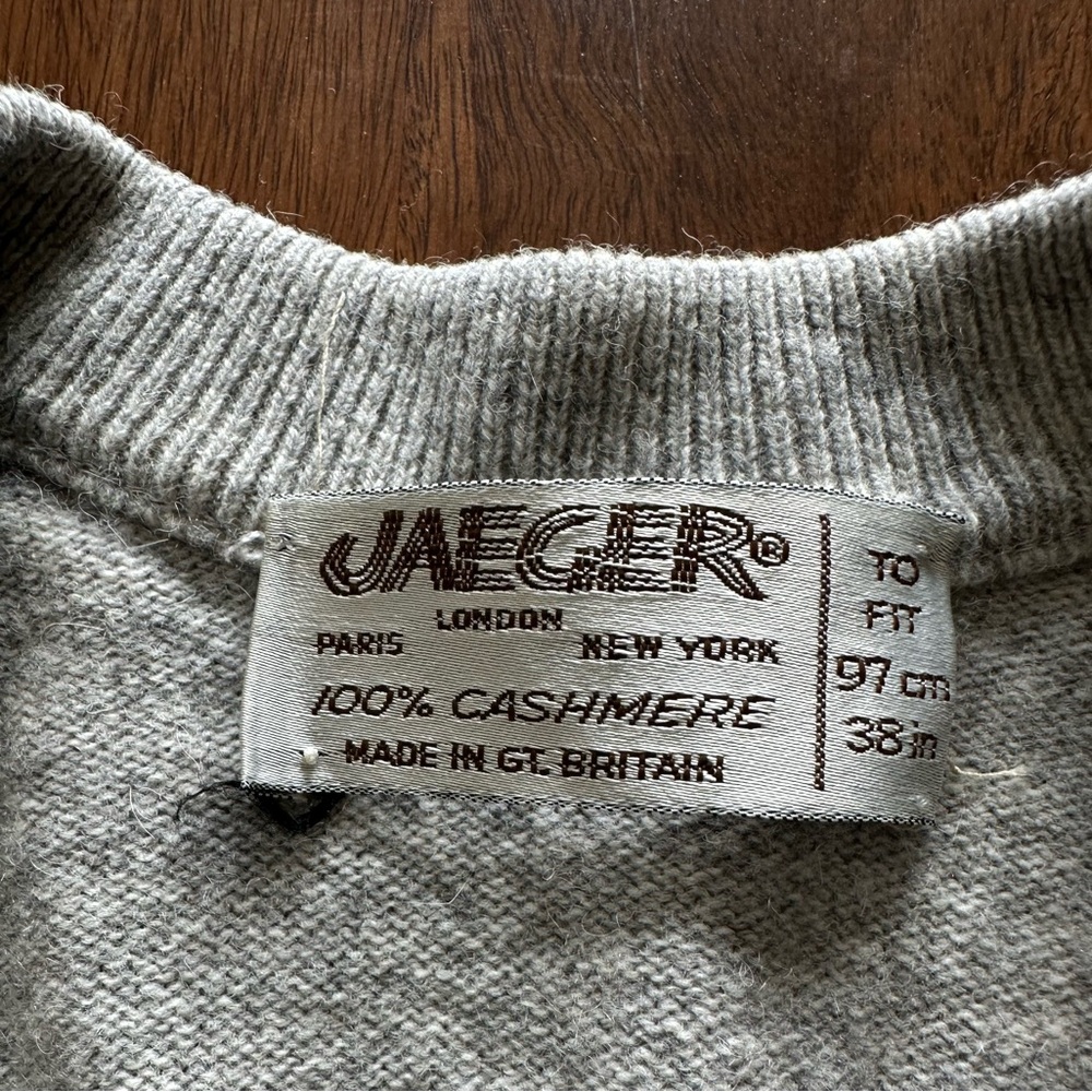 Vintage, "Thrift Store" Cardigan. Cashmere!!! View 2